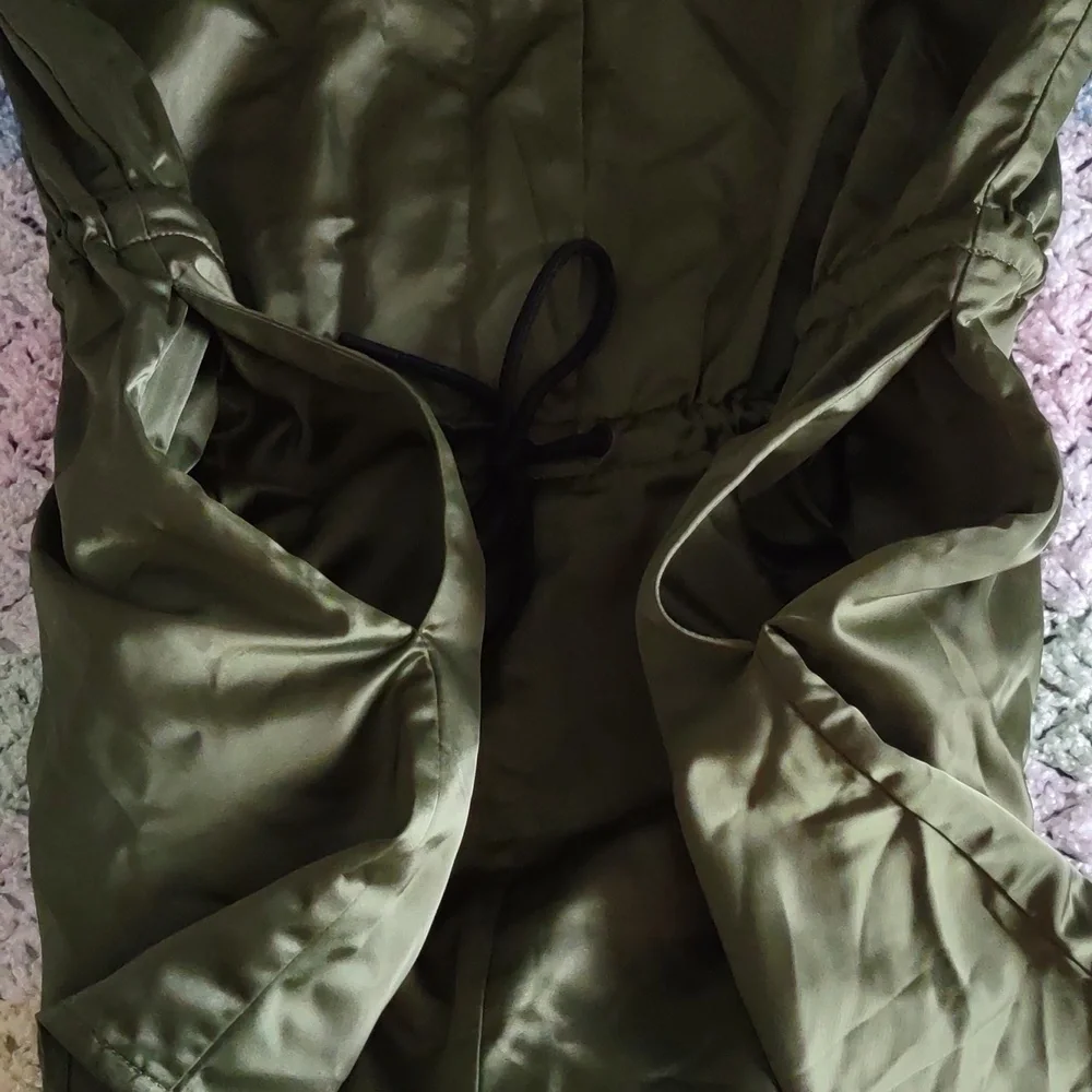 Hunter X Target Medium Olive Green Satin Romper